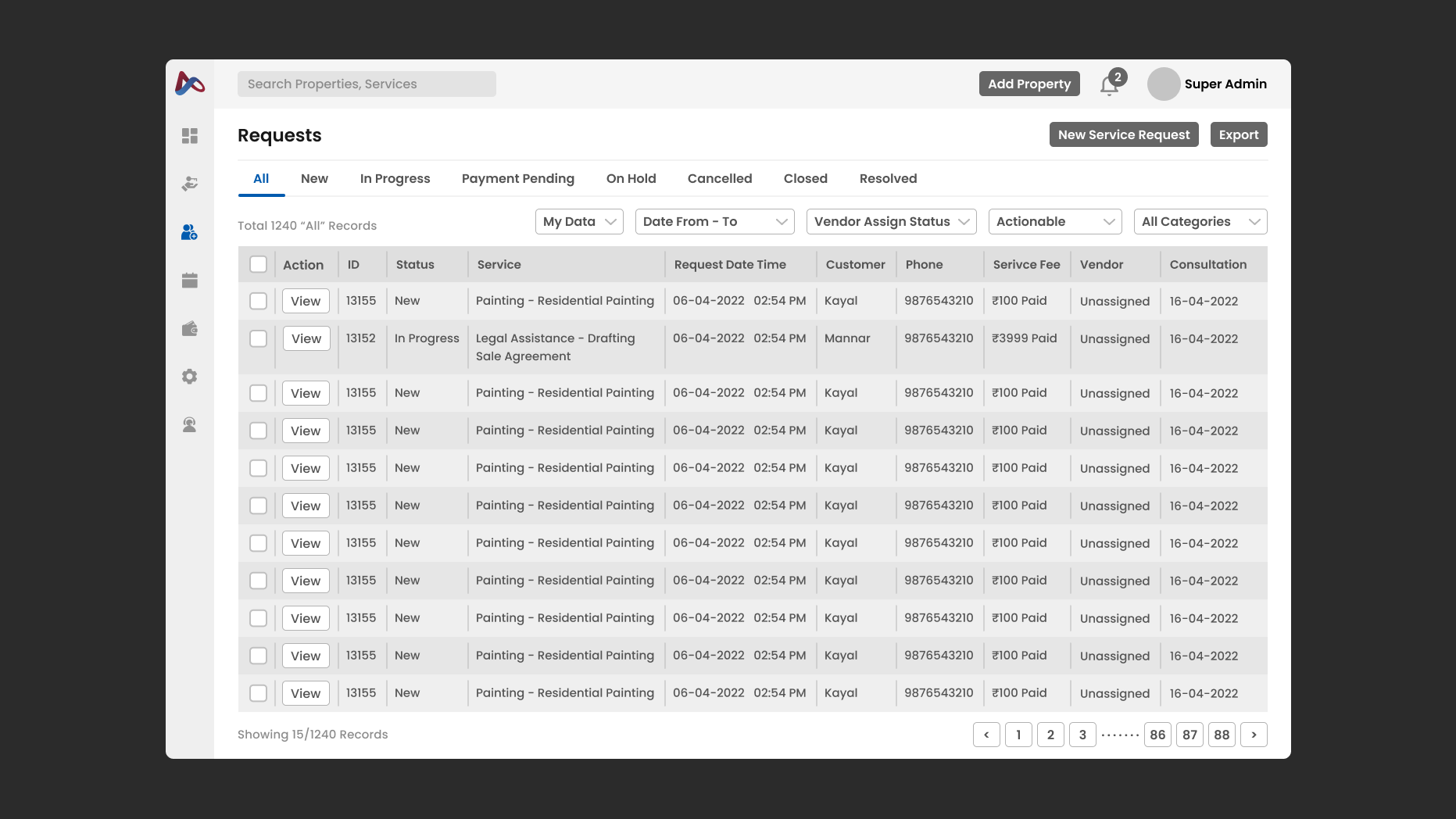Properties Management App Admin